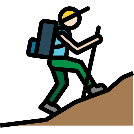man trecking