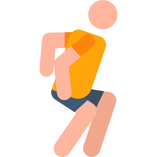 person jumping rope outdoors with invisible jump rope