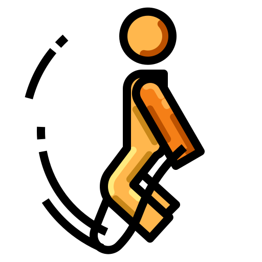 person jumping rope intensely
