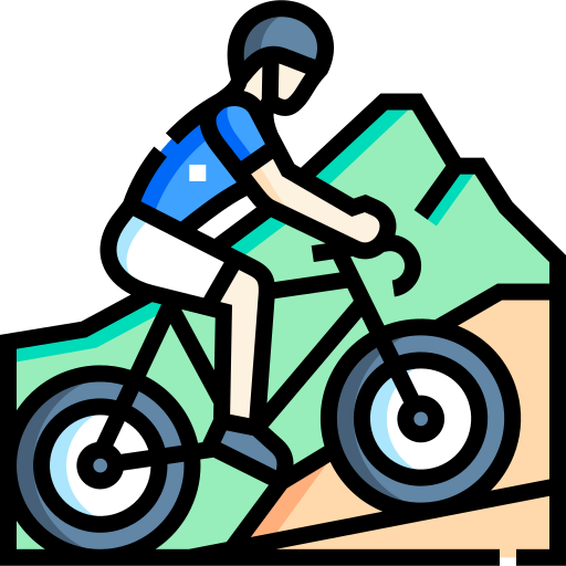 cyclist on mountain bike