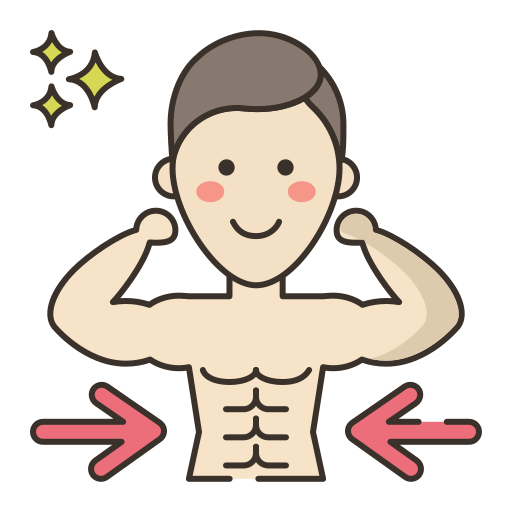 man with slim waist