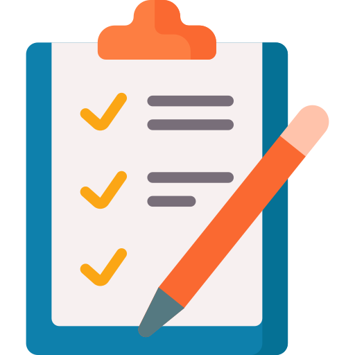 a plan with tick marks