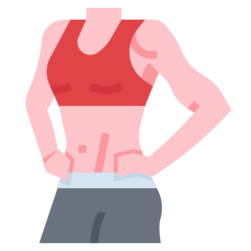 woman with strong obliques