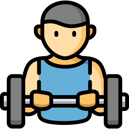 man doing weighlifting exercise